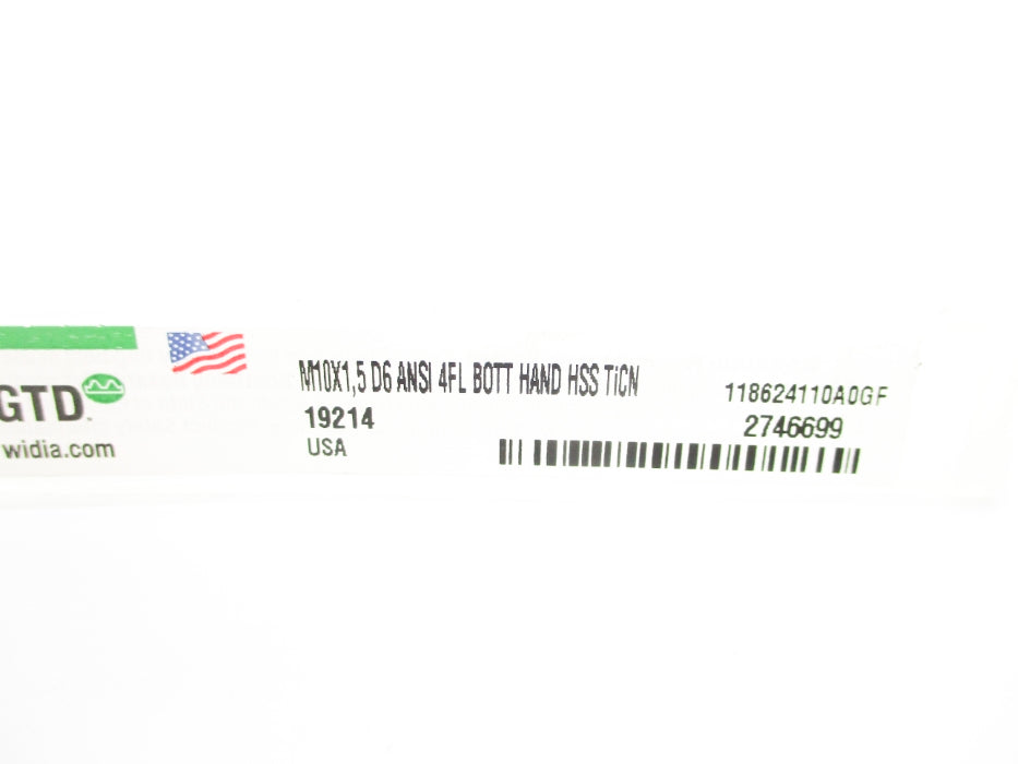 WIDIA M10X1,5D6 19214 NSMP