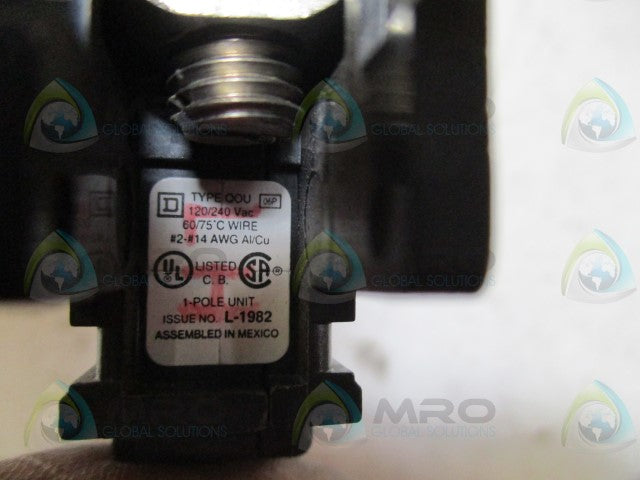SQUARE D QOU110 CIRCUIT BREAKER 10A *NEW NO BOX*