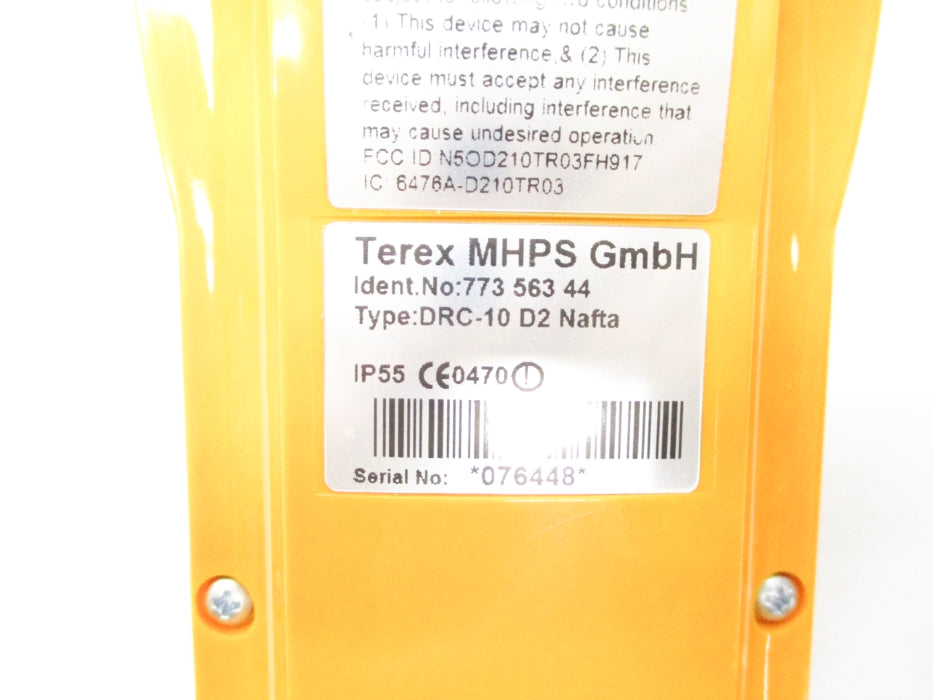 TEREX DRC-10D2 77356344 NSNP