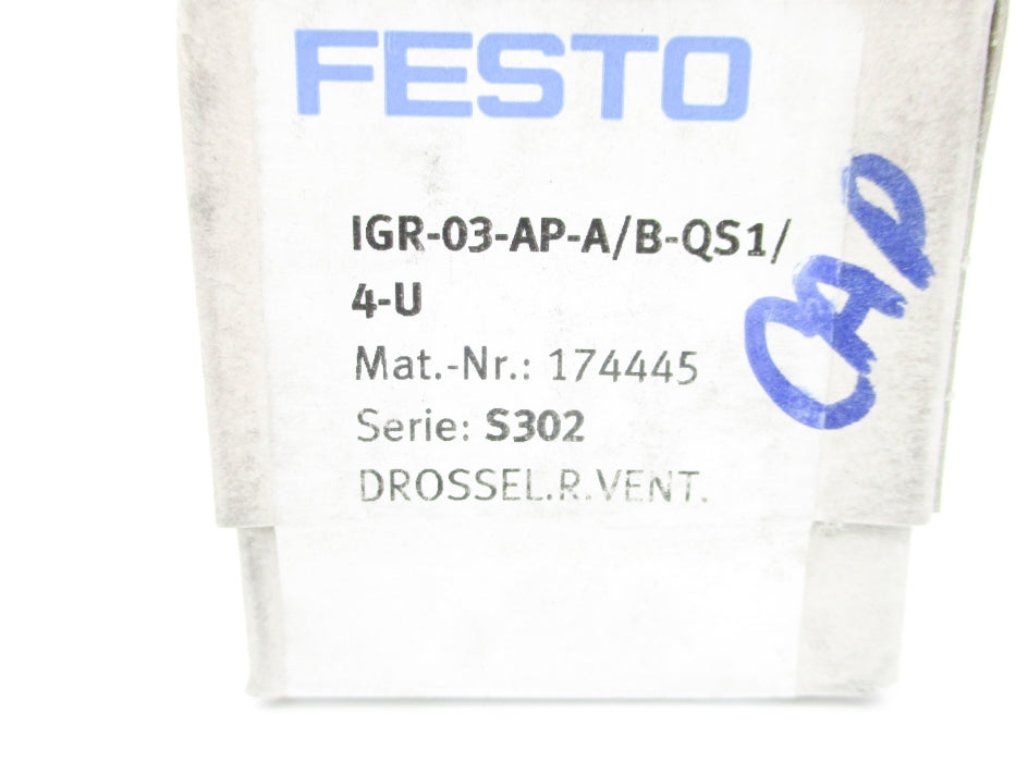 FESTO IGR-03-AP-A/B-QS1/4-U 174445 NSNP