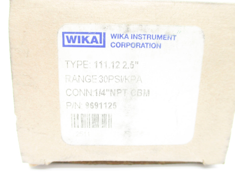 WIKA 9691125 30PSI NSMP