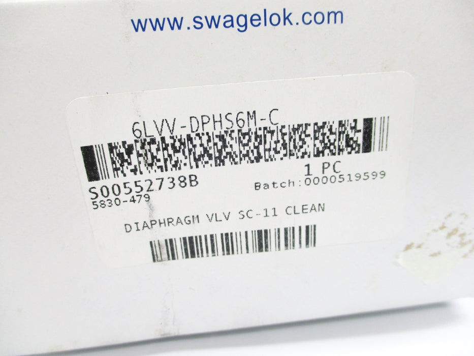SWAGELOK 6LVV-DPHS6M-C NSMP