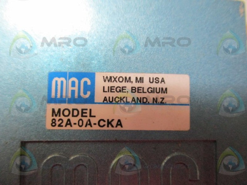 MAC 82A-0A-CKA SOLENOID VALVE *NEW NO BOX*