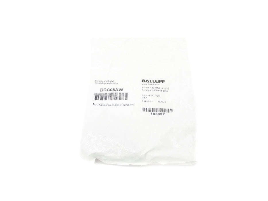 BALLUFF BCCA243-0000-10-000-41X3W8-000 BCC08AW NSMP