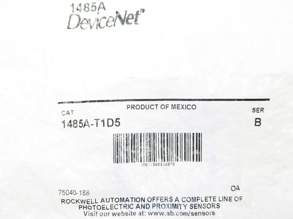 ALLEN BRADLEY 1485A-T1D5 SER. B NSMP