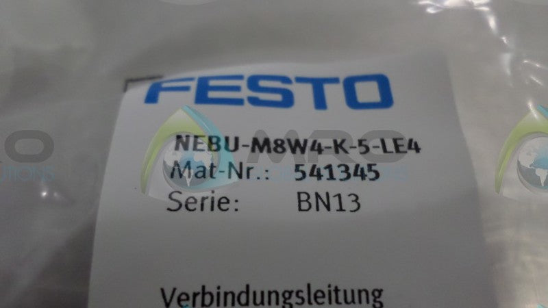 FESTO NEBU-M8W4-K-5-LE4 CONNECTING CABLE *NEW IN FACTORY BAG*