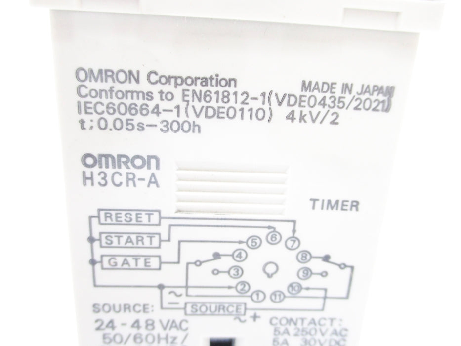 OMRON H3CR-A 100-240VAC 5A 0-1.2MIN NSNP