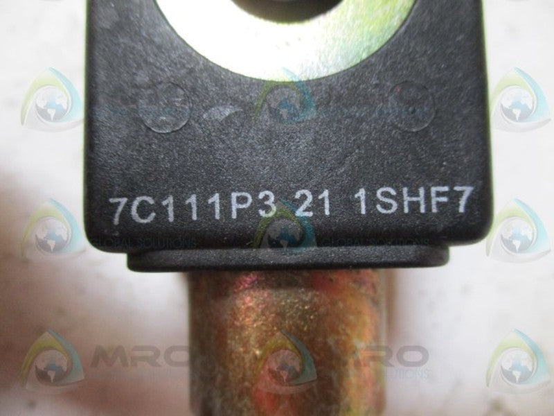 PARKER 7C111P3211SHF7 SOLENOID VALVE *USED*