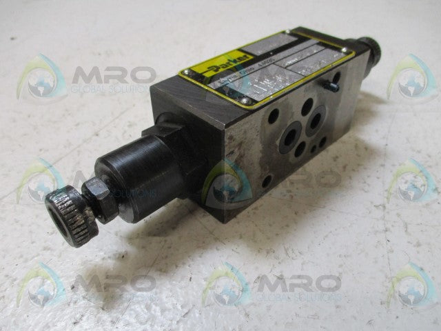 PARKER FM2DDKN50 HYDRAULIC FLOW CONTROL VALVE *USED*