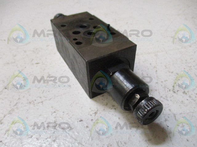 PARKER FM2DDKN50 HYDRAULIC FLOW CONTROL VALVE *USED*