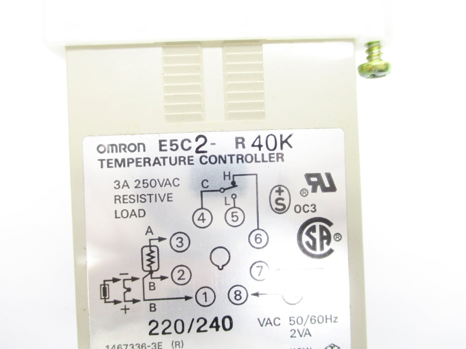 OMRON E5C2-R40K 600'C/1000'F 220/240VAC NSNP