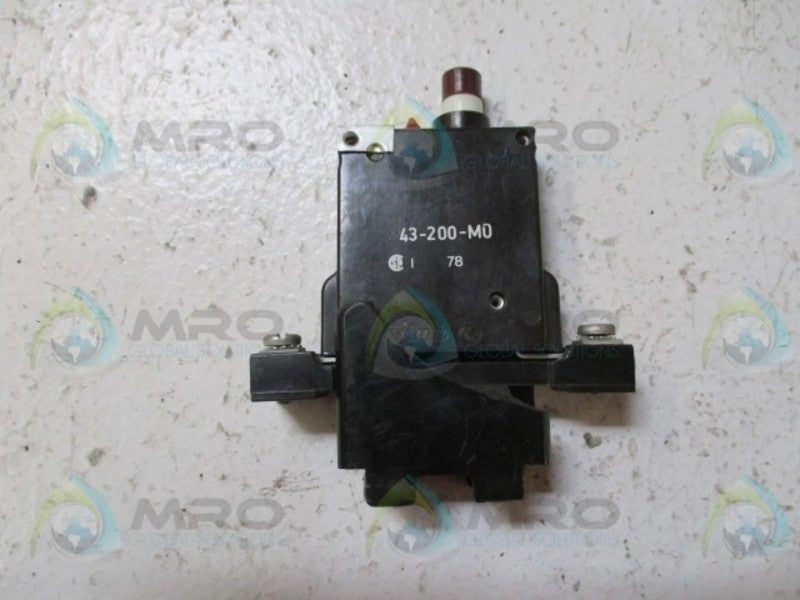 LOT OF 3 ETA CIRCUIT BREAKER 43-200-MO UNMP