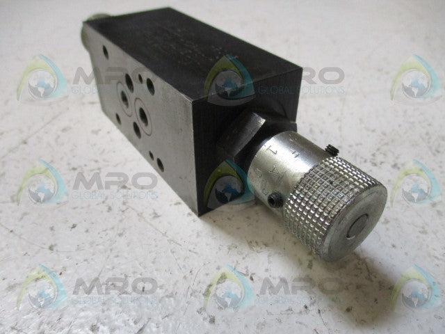 PARKER FM2D-20 HYDRAULIC VALVE *USED*