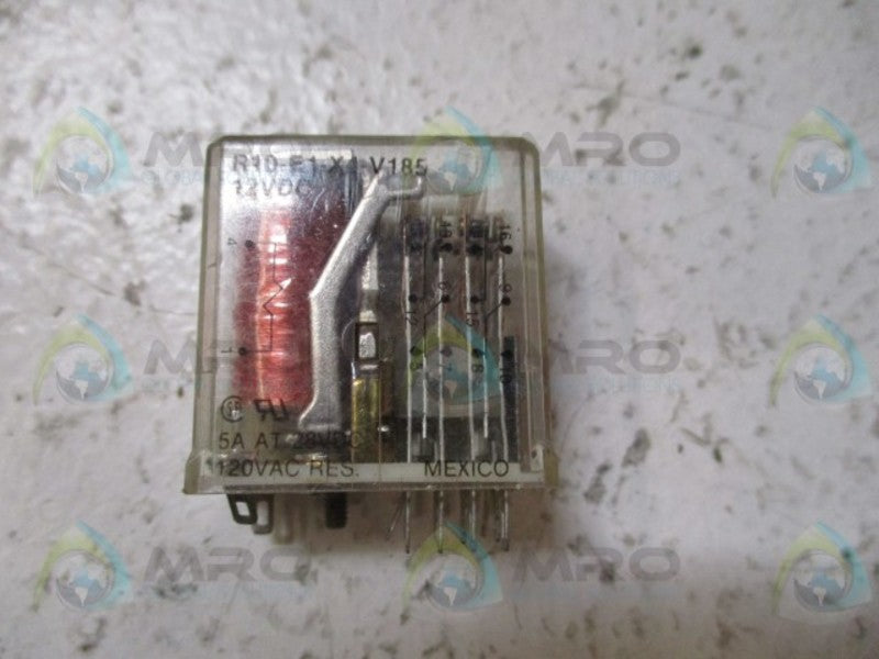 POTTER & BRUMFIELD R10-E1-X4-V185 RELAY 12VDC *USED*