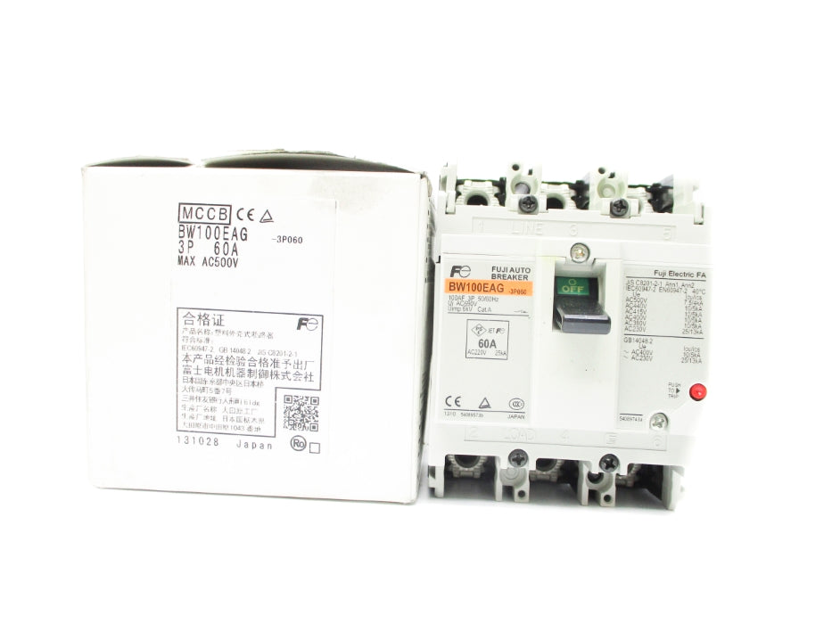 FUJI ELECTRIC BW100EAG-3P060 60A 500VAC NSMP