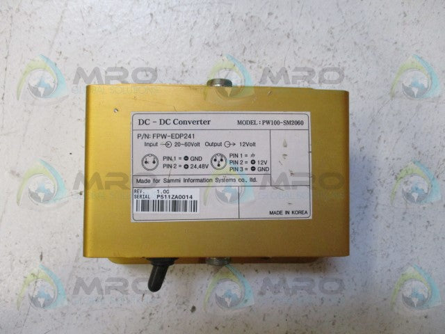 SAMMI SYSTEMS PW100-SM2060 DC-DC CONVERTER *NEW NO BOX*