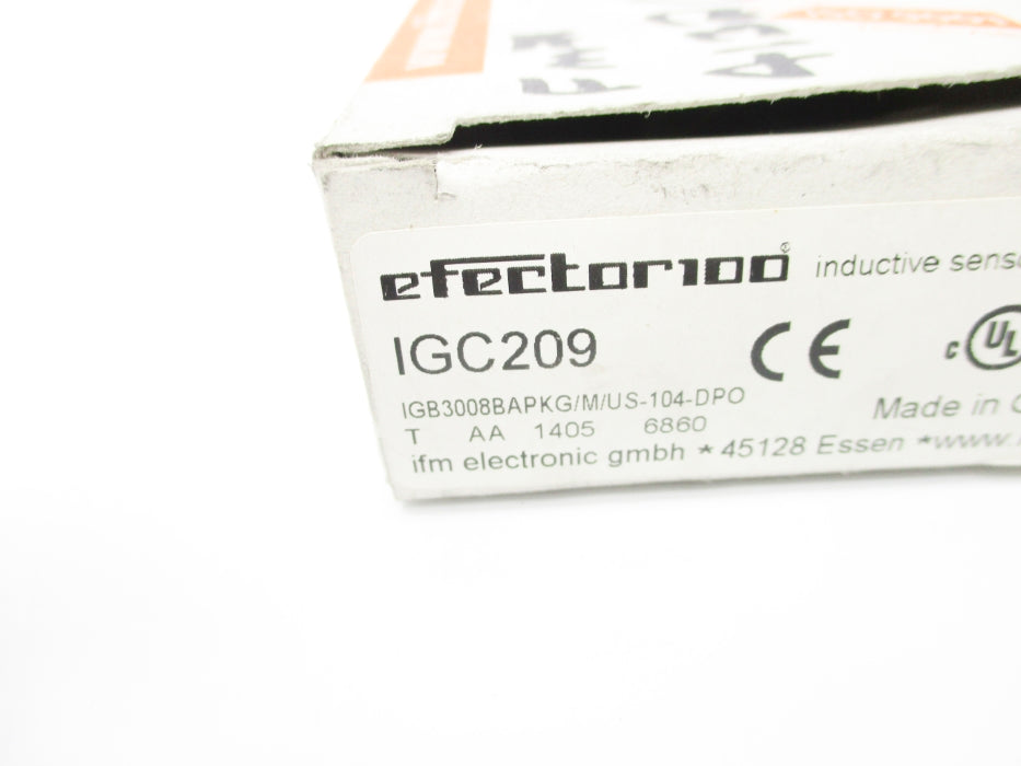 IFM EFECTOR IGB3008BAPKG/M/US-104-DPO IGC209 NSMP
