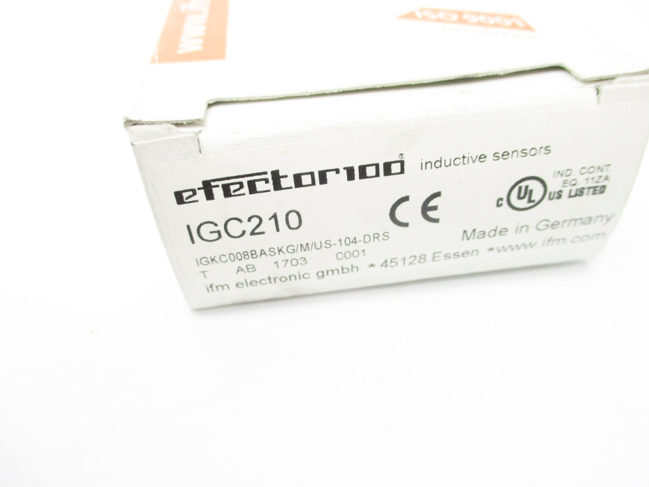 IFM EFECTOR IGC210 IGKC008BASKG/M/US-104-DRS NSMP