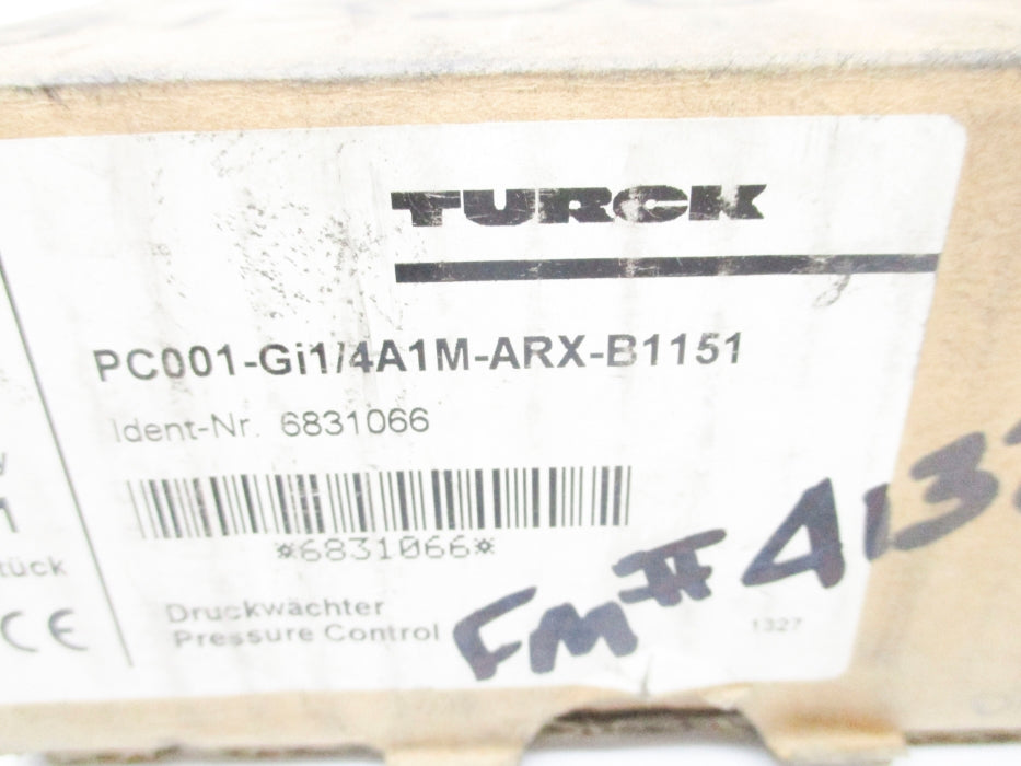 TURCK PC001-GI1/4A1M/ARX/B1151 6831066 NSMP