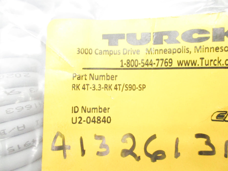 TURCK RK4T-3.3-RK4T/S90-SP U2-04840 NSMP