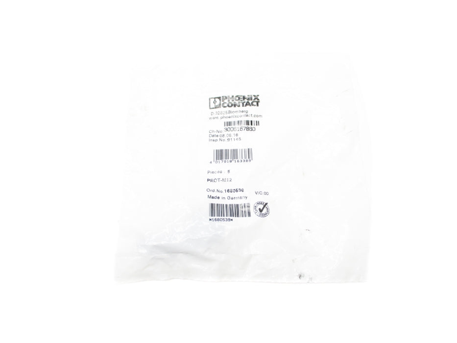 PHOENIX CONTACT PROT-M12 1680539 (PKG OF 5) NSMP