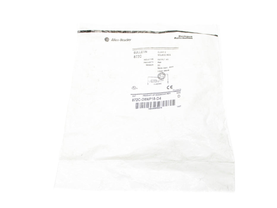 ALLEN BRADLEY 872C-D8NP18-D4 SER. D NSMP