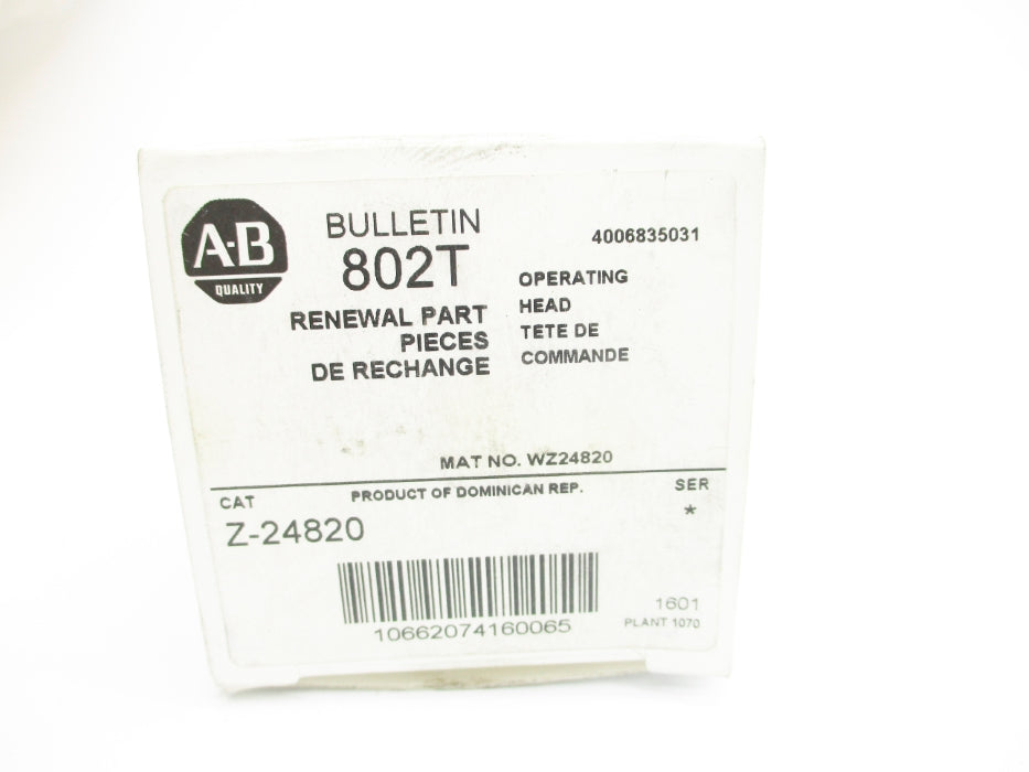 ALLEN BRADLEY Z-24820 (WH) NSMP