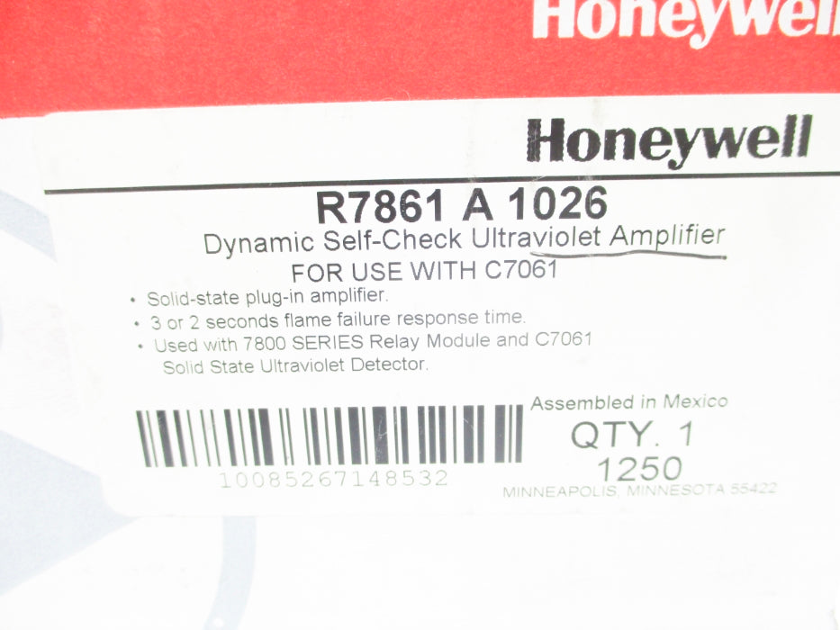 HONEYWELL R7861A1026 1.25VDC 2/3S NSMP