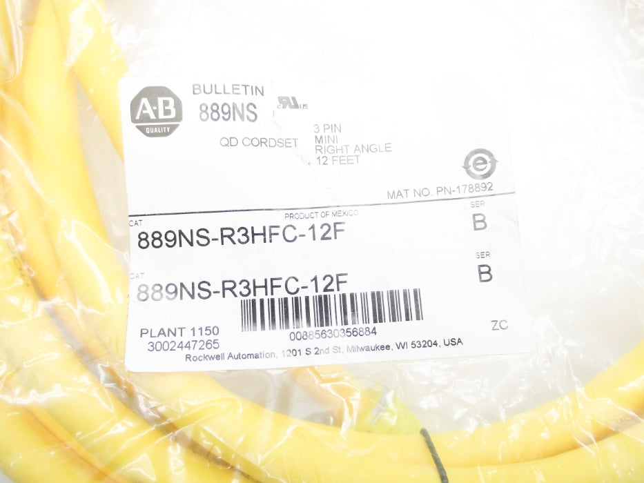 INDUSTRIAL SPARE PART 889NS-R3HFC-12F SER. B NSMP