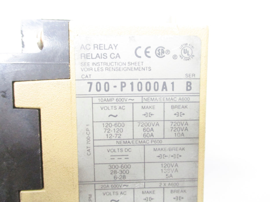 INDUSTRIAL SPARE PART 700-P1000A1 SER. B 110/120V UNMP