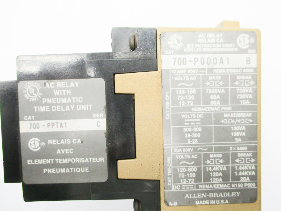 INDUSTRIAL SPARE PART 700-PPTA1 SER. C 110/120V UNMP