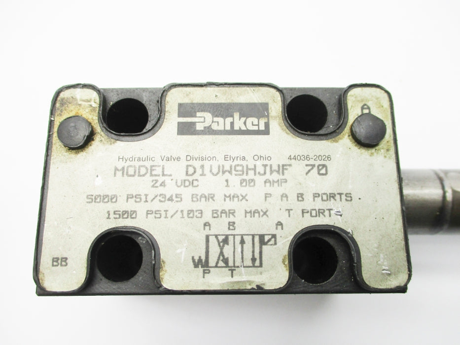 PARKER D1VW9HJWF70 5000PSI 24VDC 1.00A UNMP