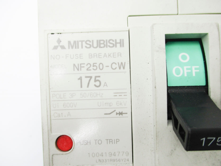 MITSUBISHI NF250-CW 175A 600V UNMP