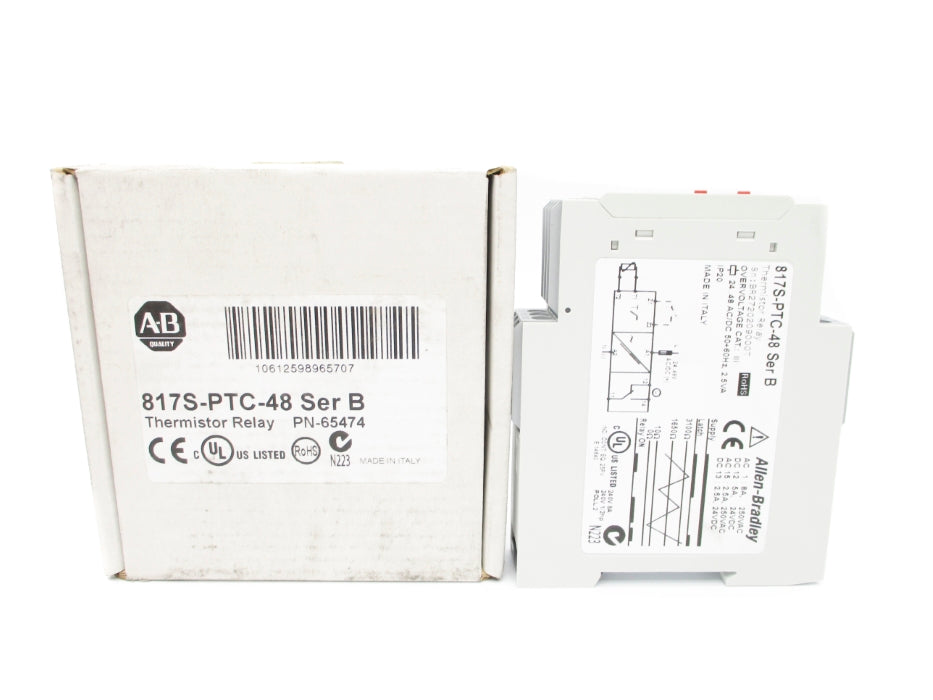 ALLEN BRADLEY 817S-PTC-48 SER. B 48VAC/DC 8A (WH) NSMP