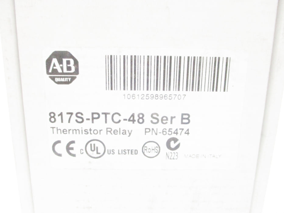 ALLEN BRADLEY 817S-PTC-48 SER. B 48VAC/DC 8A (WH) NSMP