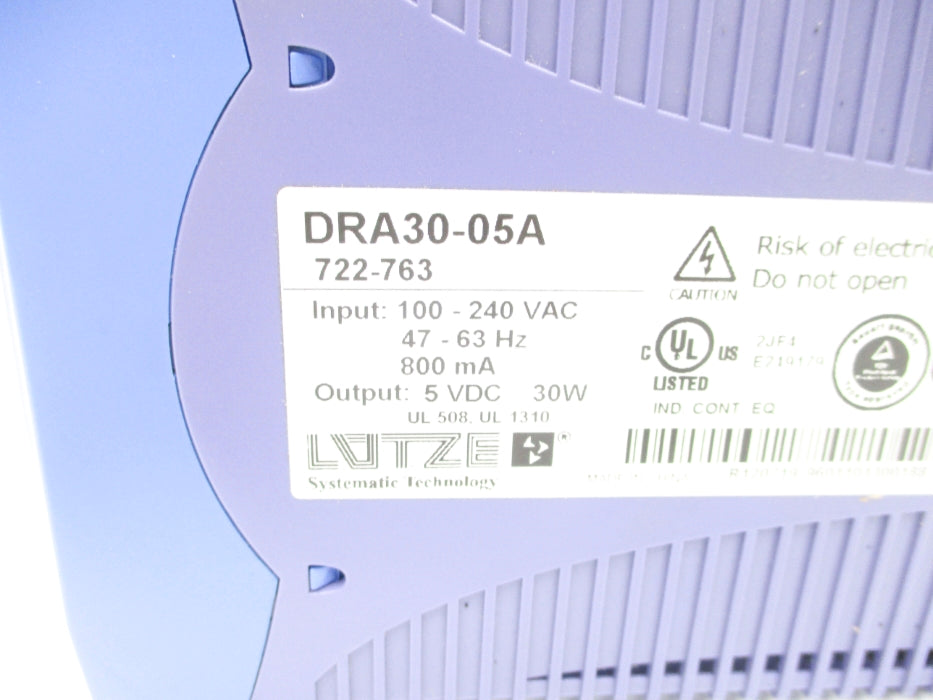 LUTZE DRA30-05A 722-763 NSNP