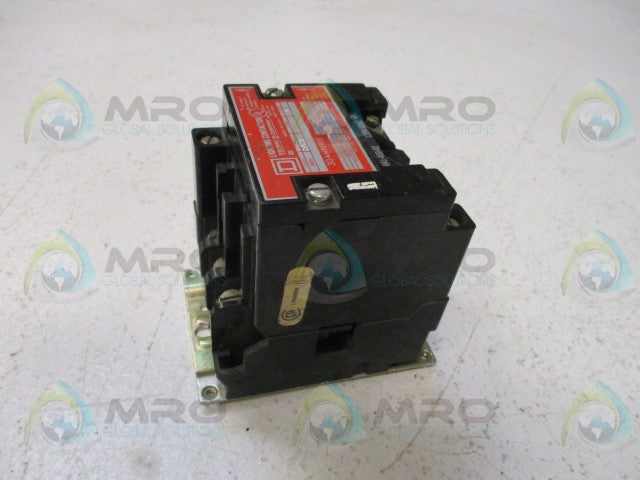 SQUARE D 8903-SMO 2 LIGHTING CONTACTOR 30A *USED*