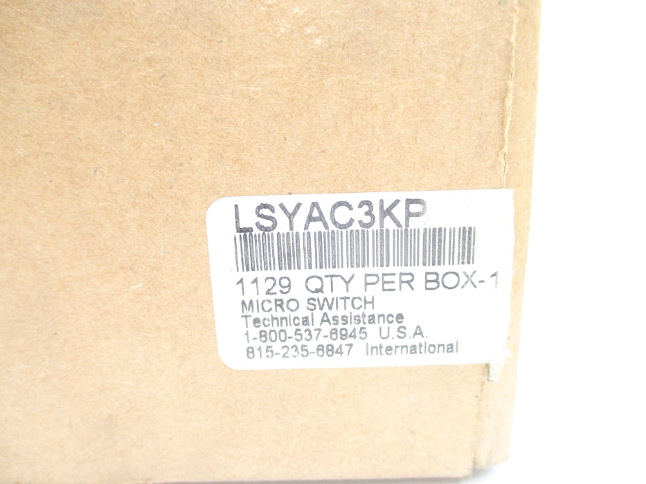 MICRO SWITCH LSYAC3KP NSMP