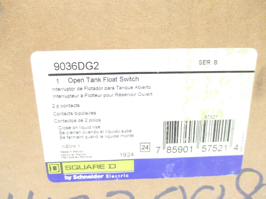SQUARE D 9036DG2 SER. B NSFS