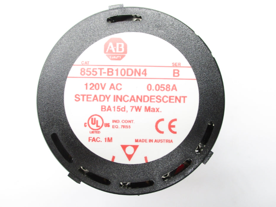 ALLEN BRADLEY 855T-B10DN4 SER. A (NO BULB) NSNP