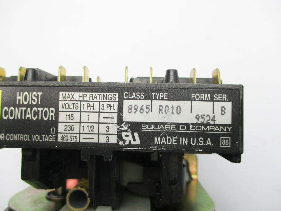 SQUARE D 8965RO10 SER. B 110/120V NSNP