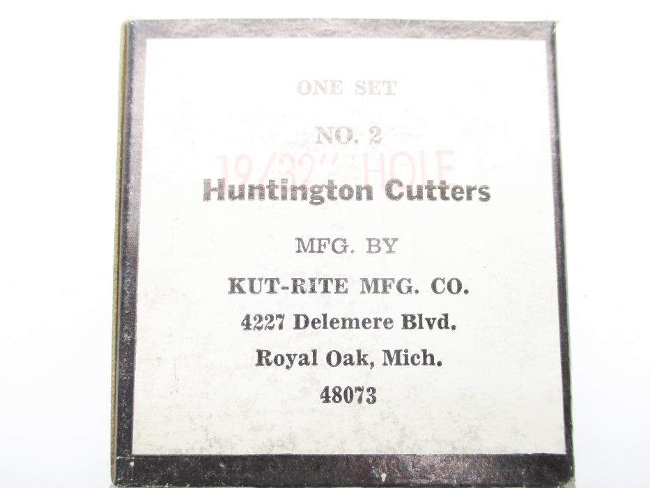 HUNTINGTON CUTTERS 48073 NO.2 (1 SET) NSMP