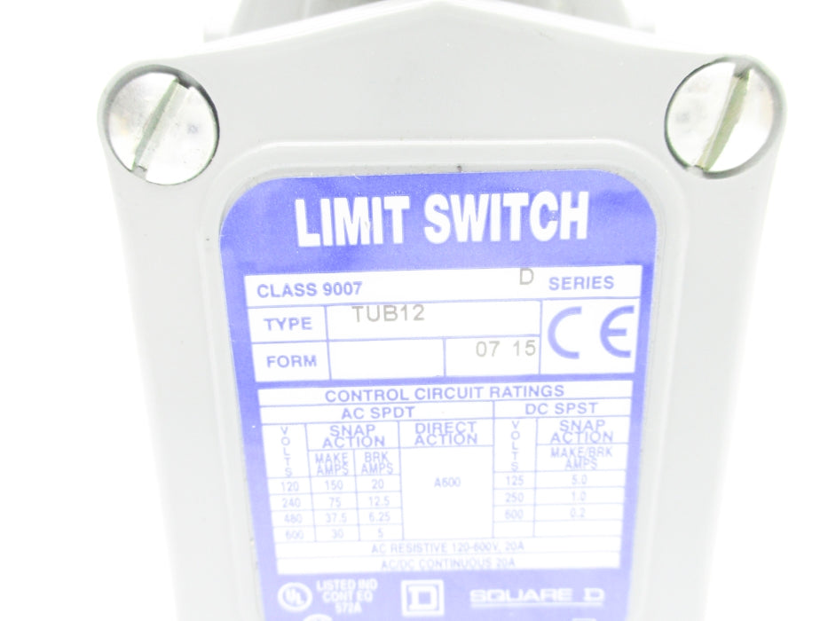 SQUARE D 9007TUB12 SER. D NSNP
