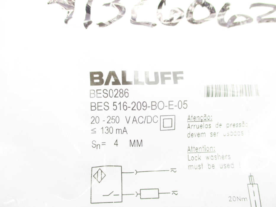 BALLUFF BES516-209-BO-E-05 BES0286 NSMP
