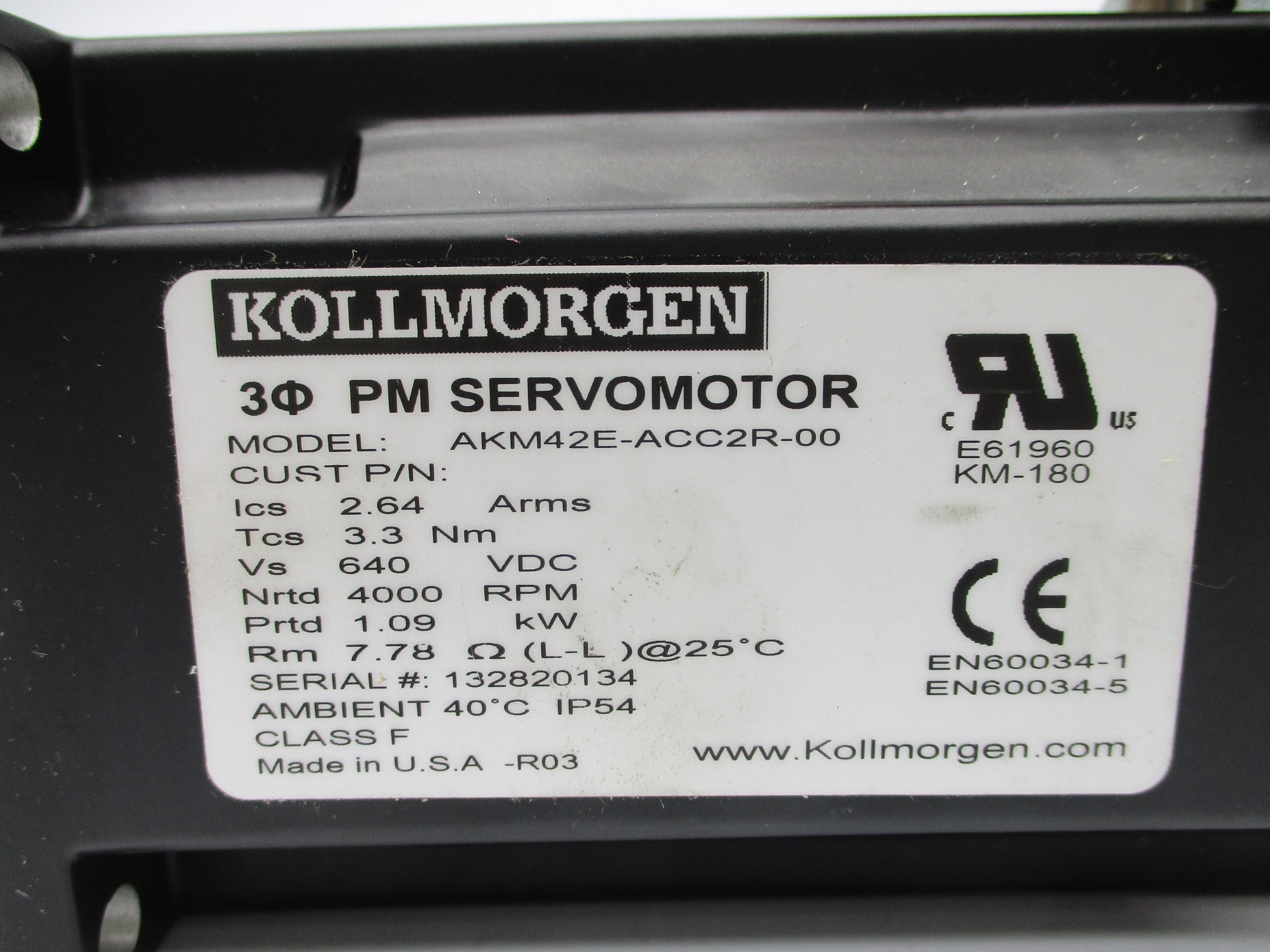 KOLLMORGEN AKM42E-ACC2R-00 NSNP