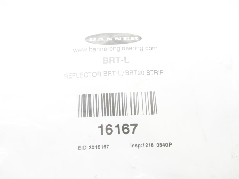 BANNER ENGINEERING BRT-L 16167 NSMP