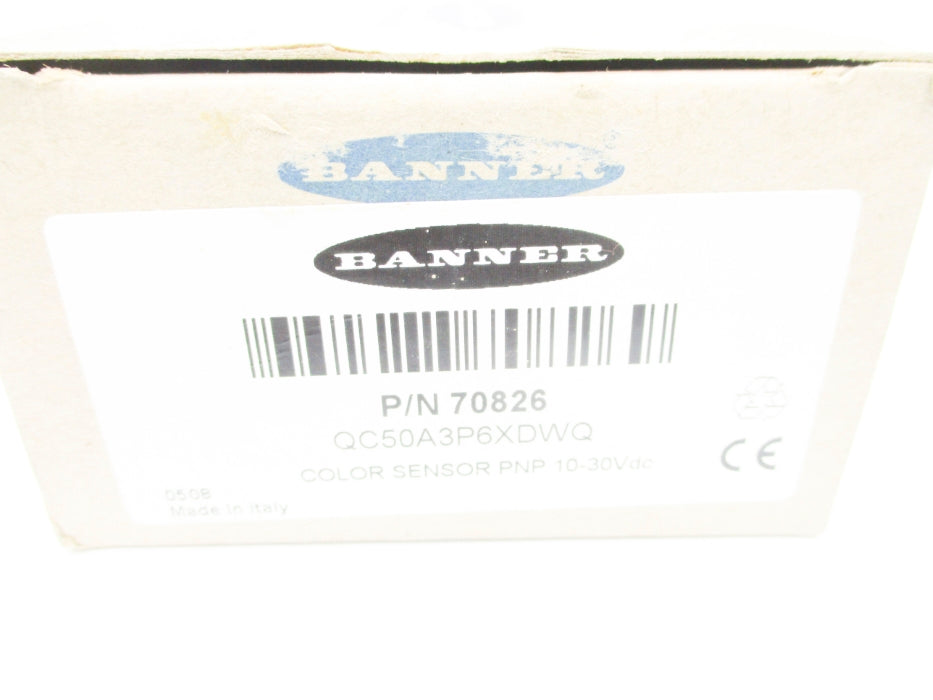 BANNER ENGINEERING QC50A3P6XDWQ 70826 10-30VDC NSMP