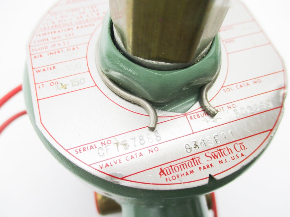 ASCO 8345E11 110/120V 10-150PSI (AS PICTURED) NSNP