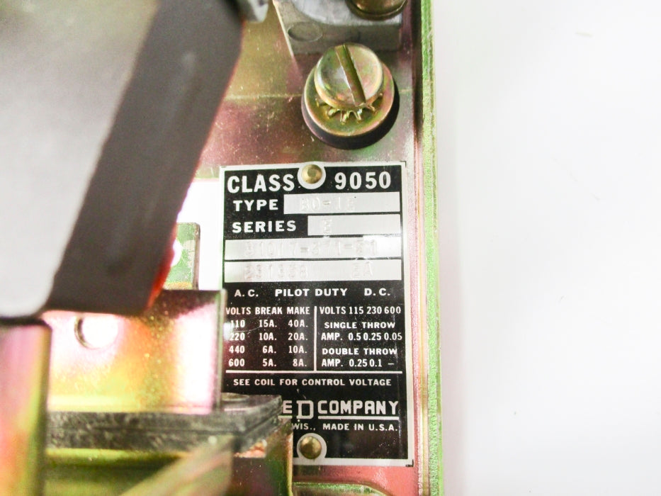 SQUARE D 9050BO1E SER. E 440/480V NSNP