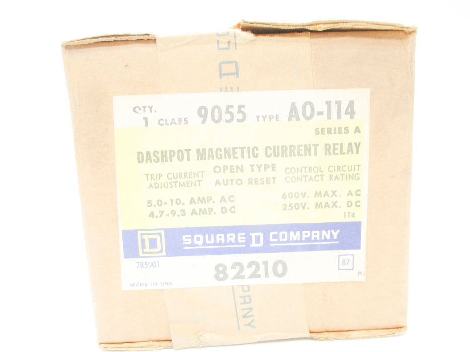 SQUARE D 9055AO114 SER. A 600VAC/250VDC 5.0-10A NSFS